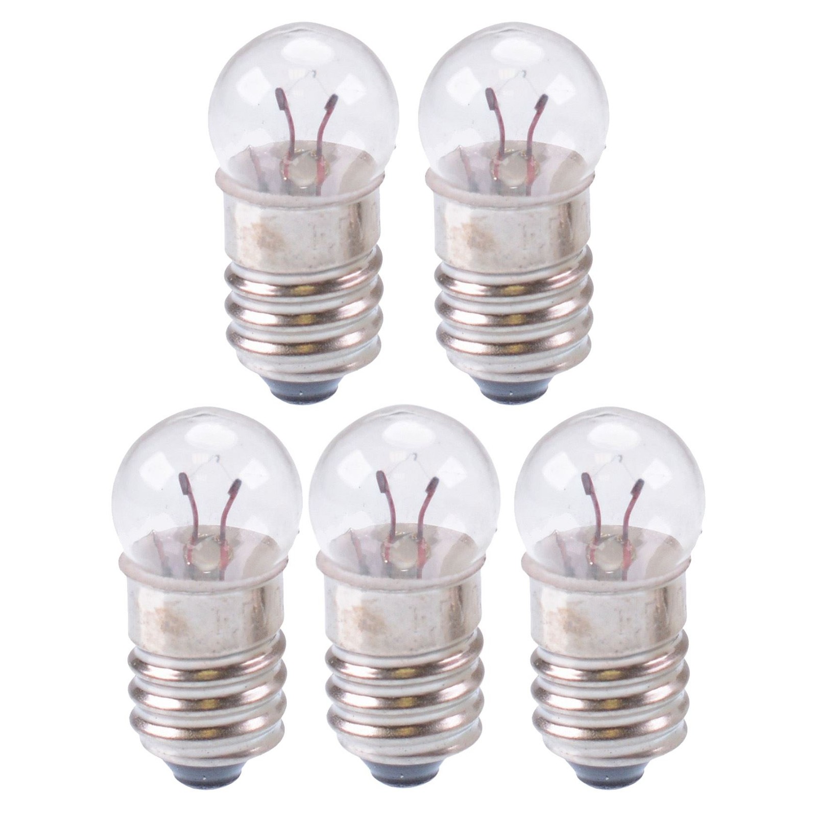 5 x 2.5V 200mA Miniature E10 MES Lamp Bulb Light