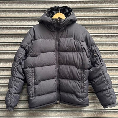 Nike ACG Down Puffer Jacket Black Hooded Mens Medium Vintage Gorpcore