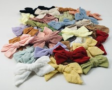 Girls Hair Bow Clips 40 Pcs Multicolor Ribbon Alligator Hair Accessories Box