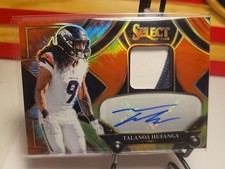 2025 Select Talanoa Hufanga Tie-Dye Prizm 2 color MEM, AUTOGRAPH /25  Broncos 