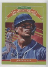 2020 Panini Donruss Optic Diamond Kings Retail Lime Green Prizm Jorge Soler 04n9