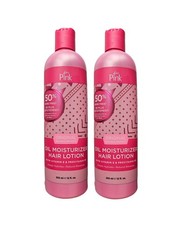 Luster's Pink Oil Moisturizer Hair Lotion Plus Vitamins&Sunscreen 12oz Pack Of 2