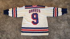 CCM NHL New York Rangers White Hockey Jersey Mens Large Adam Graves -Vintage 90s