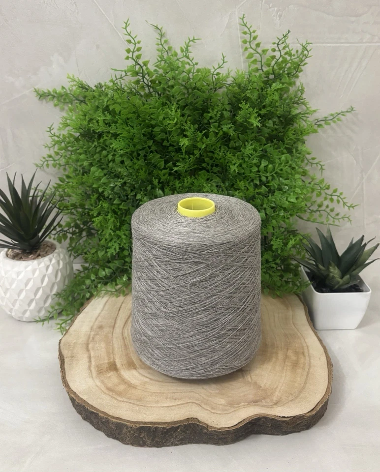 Garn 50% Kaschmir 50% Seide NM 2/28 Farbe Pearl Grey Rock 500 Gramm