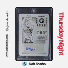 2018 CONTENDERS OPTIC ANDREW WIGGINS VETERAN SEASON TICKET BLACK PLATE AUTO 1/1