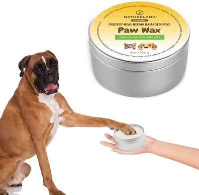 [8 OZ] Organic Paw Wax for Dogs and Cats, Natural Outdoor Protection to Heal, Re