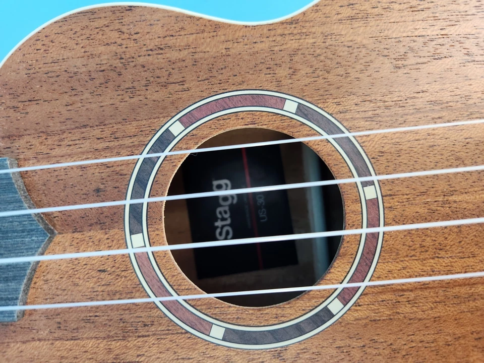 Stagg UC-30 E Sapele Top Concert Size Acoustic Electric Ukulele with Gig Bag - Image 3 of 4