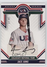 2022 Panini USA Baseball Stars & Stripes Black Ink 16/65 Jace Jung Auto sc8