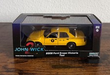 Greenlight 'John Wick 2' 1/43 2008 Ford Crown Victoria NYC New York Taxi Cab