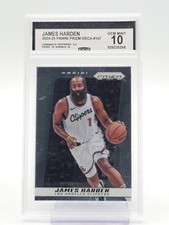 JAMES HARDEN 2024-25 PANINI PRIZM DECA #107 CLIPPERS CCG 10 Q6460
