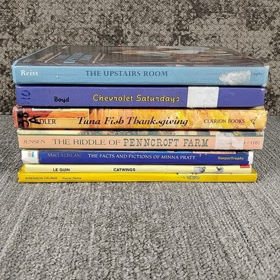 Kids Middle Grade Young Reader Historical 7 Hardcover Book Lot Library Binding 