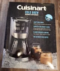 DCB-10 Automatic Cold Brew Coffeemaker 7-Cup Glass Carafe Silver Cuisinart - New