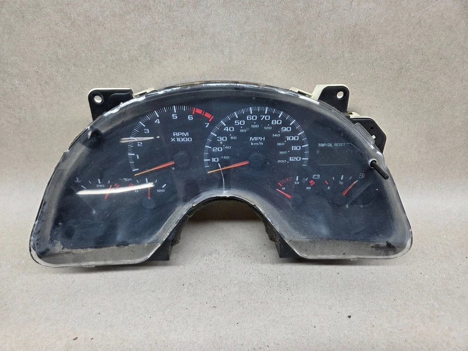 Grupo velocímetro calibre V6 Chevy Camaro 99-02 120 mph 123 k millas Foto 3 de 4