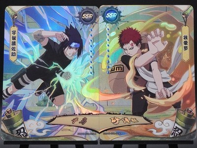 Sasuke SSR-009 & Gaara SSR-010 Tier 2 Wave 8 Naruto Kayou Card NM