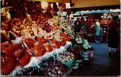 Original Farmers Market Hollywood, California Vintage Postcard Wpc10