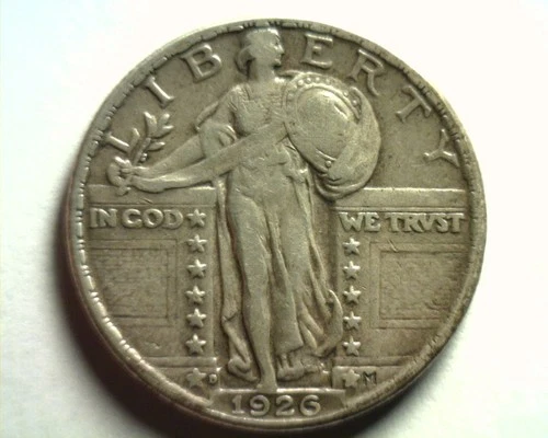1926-D STANDING LIBERTY QUARTER EXTRA FINE XF EXTREMELY FINE EF NICE ORIGINAL
