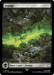 Swamp #322 Full Art Foil - Universes Beyond: Fallout