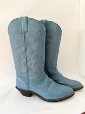 Vintage Rodeo drive baby blue cowgirl boots size 7.5