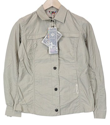 TUCANO URBANO Demetra Damen IT38 beige grau Baumwolle Motorradjacke winddicht *