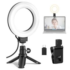 Video Conference Light, 5" 60 LED On-Camera Video Lights for Monitor F-602