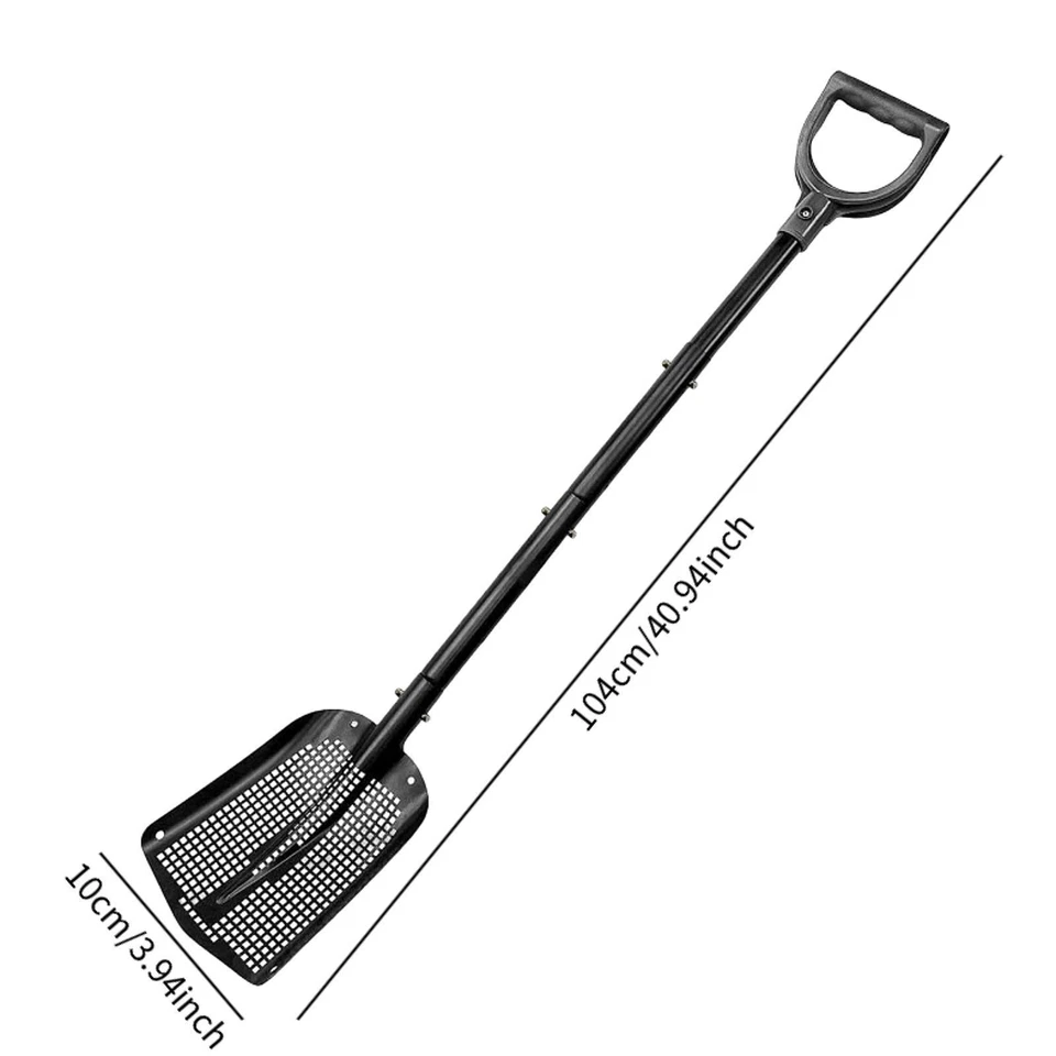 Sand - Sieb Gartenwerkzeug - Seitschaufel für Strandreinigung (Metall) - Bild 3 von 4