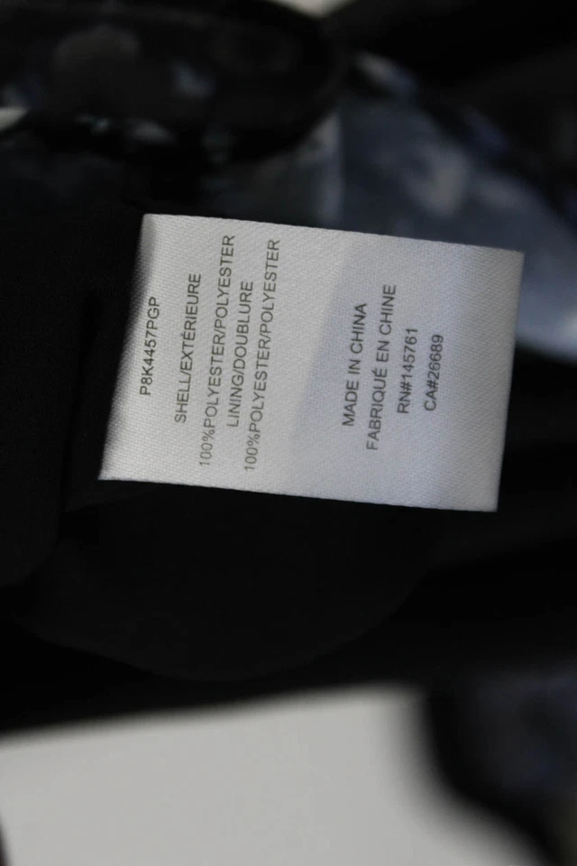 Blusa Top Parker Mujer Floral Cuello en V Hombro Frío Manga Larga Negra Talla S Foto 4 de 4