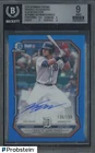 3036 Bowman Chrome Blue Refractor Kevin McGonigle RC /150 BGS 9 w/ AUTO 10