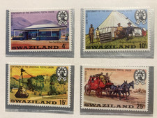 Swasiland 1974 Satz 100 Jahre UPU Postamt Seilbahn Postkutsche postfrisch