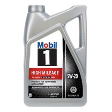 Full Synthetic High Mileage Motor Oil 5W-20 5 Quart