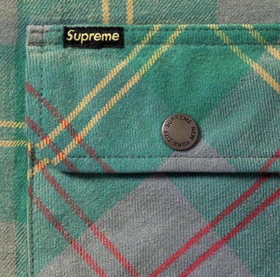 Supreme Quilted Lined Flannel Snap Shirt | eBay