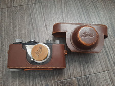 Leica I model A to E  286526 35mm  Case AS IS/untested Leitz Elmar lens