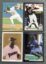 Rickey Henderson 94, Frank Thomas 94, Tony Gwynn 90, Carlos Delgado 94, 4 Cards