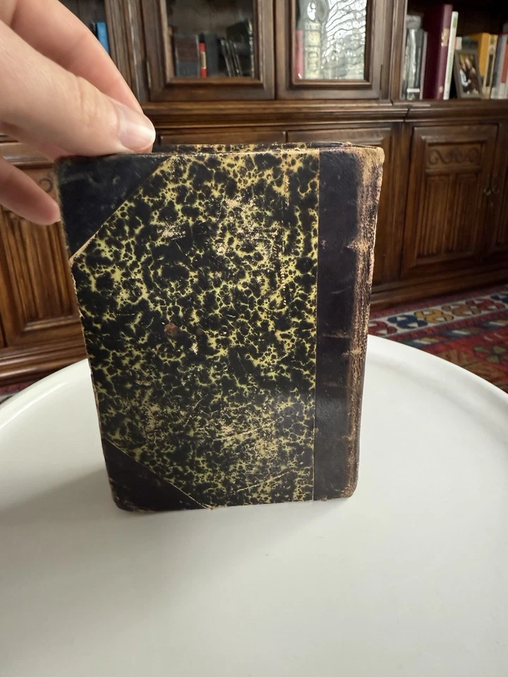 1876 The Marble Faun Vol 1 – Nathaniel Hawthorne – James R. Osgood – Leather HC - Image 4 of 4