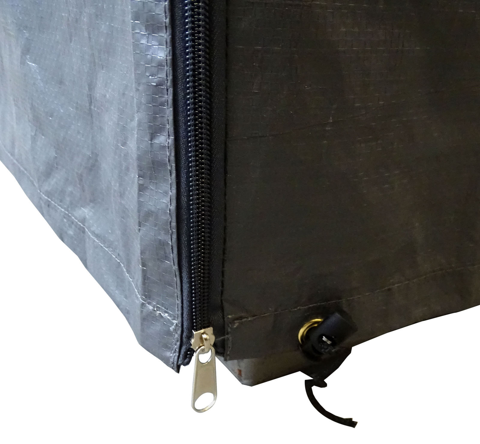 QUICK STAR Gitterbox Abdeckung 125x85x87cm Grau PE Gewebefolie