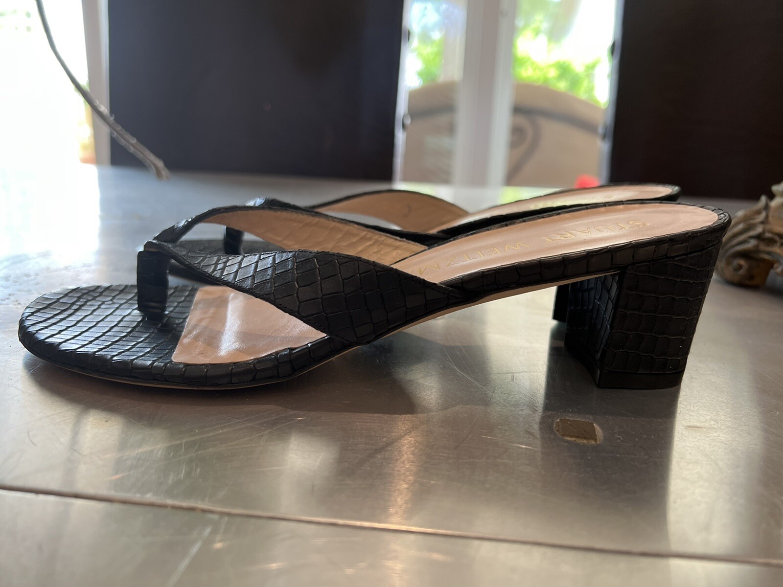 Stuart Weitzman US 8.5 EU 39 Brigida Heeled Sandal Black S1202 | eBay