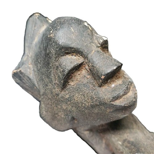 Hand Carved Ceremonial 23" Dance Carved Mask Fertility Guro Ivory Coast Africa - Picture 12 of 12