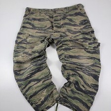 Vintage 80s 90s Military Tiger Stripe Camo Cargo Pants Size XL Vintage NATO NSN