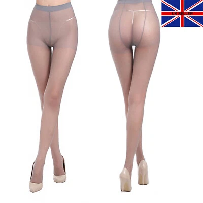 SIMPLY JOSHIMO New Womens Ultra Sheer Light Grey 15 Denier Tights Ladies Hosiery UK 8-12