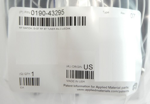 Comet Technologies 20067921 RF Match AMAT Applied Materials 0190-43295 New - Picture 7 of 8