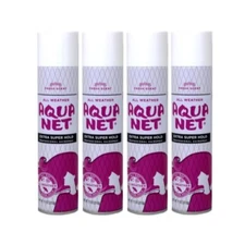 4 Pk Aqua Net Professional Hair Spray Extra Super Hold Fresh Fragrance 11Oz Each