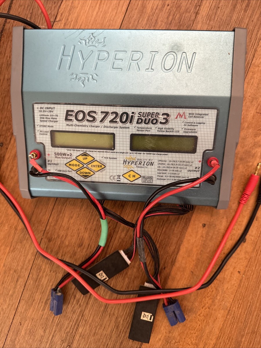 HYPERION EOS 720i Super Duo 3 充電器 Hyperion EOS 0720I Super Duo 7S 16N Charger - Dual 20A/500W