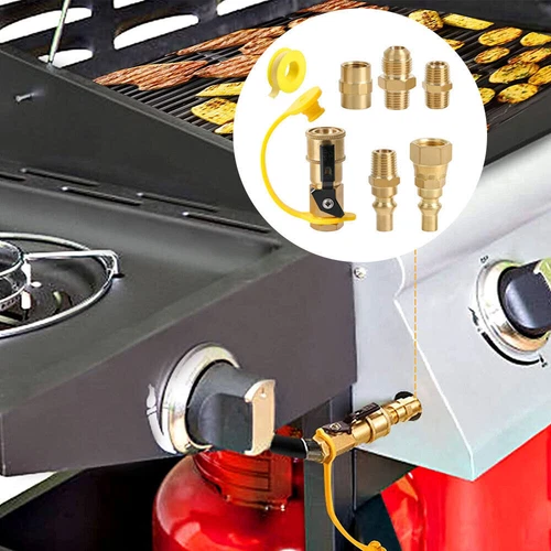 Wohnmobil Propan Schnellkupplung Adapter Ventil für Wohnmobile 3/8” Flare x 1/4” US - Bild 9 von 12