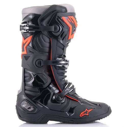 ALPINESTARS Men Motocross Leather Boots TECH 10 SX MX Dirt Bike Adult Black - Picture 2 of 8