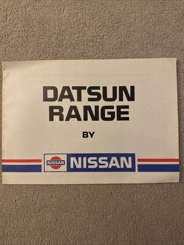 Nissan Datsun Range 1983-84 UK Brochure Micra Cherry Sunny Bluebird Laurel 280C