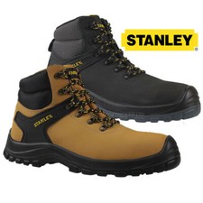 Mens Stanley boots Leather Ankle Safety Steel Toe Cap Work Boots Hiker Trainers