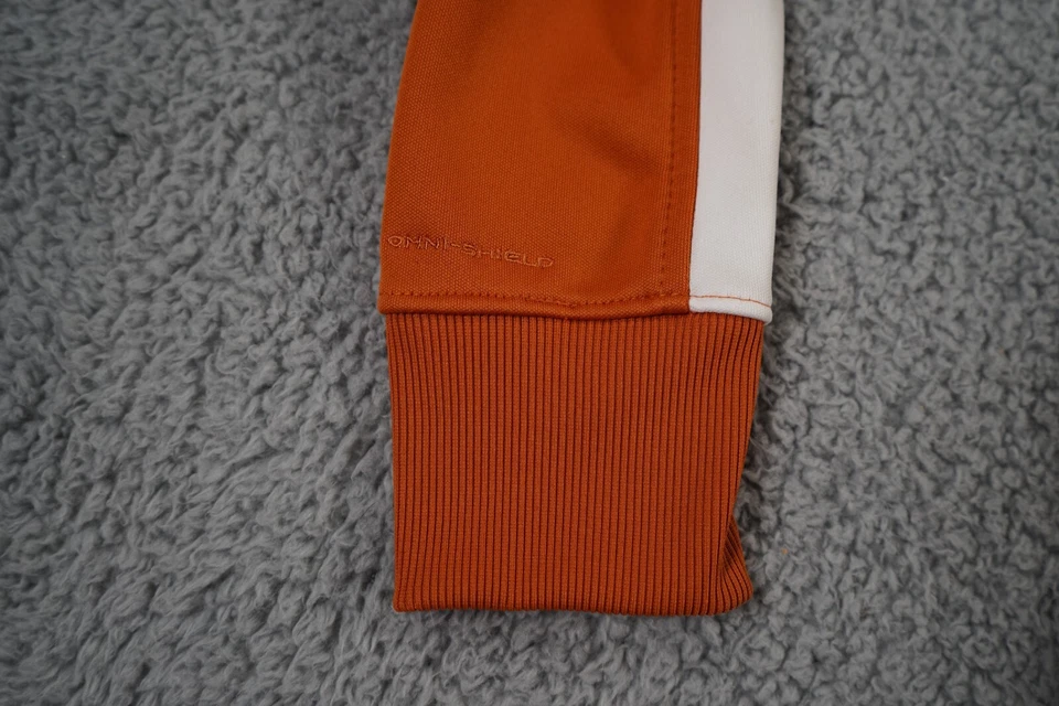 Columbia Texas Longhorns Sweatshirt Womens Small Orange Full Zip Logo Pockets - Image 4 of 4