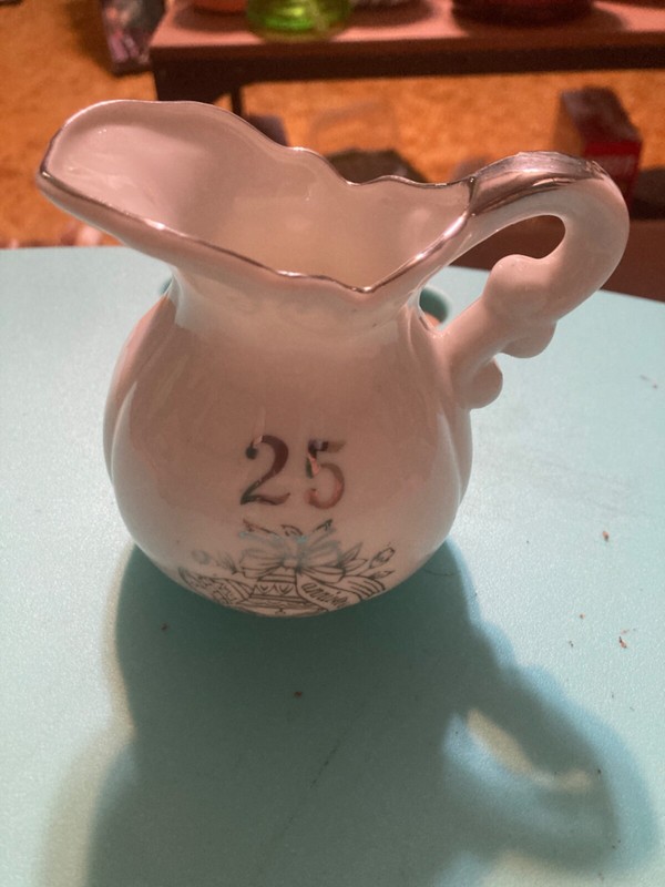 Vintage 25th Anniversary Creamer