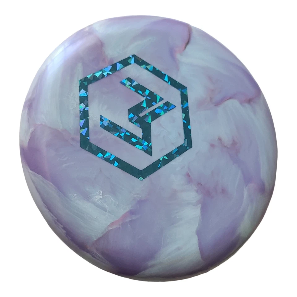 Discraft ESP Luna 170-2g Purple Swirl Petomoodi Paul McBeth F2 Overstamp - Image 3 of 4