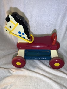 fisher price ride on horse vintage