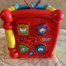 VTech Busy Learners Activity Cube Baby Toddler Educational Sensory WORKS GREAT!